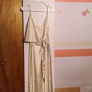 Dress WAYF Cooper shadow print Satin